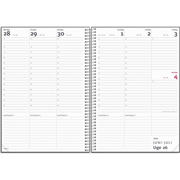 Mayland 26/27 Lærerkalender, sort
