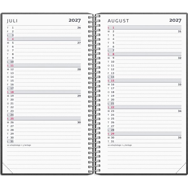 Mayland 26/27 Lærerkalender Lille, sort