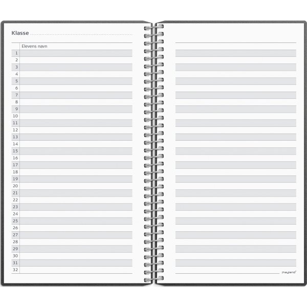 Mayland 26/27 Lærerkalender Lille, sort