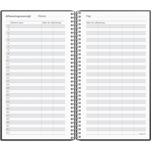 Mayland 26/27 Lærerkalender Lille, sort