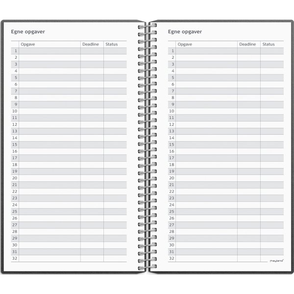 Mayland 26/27 Lærerkalender Lille, sort