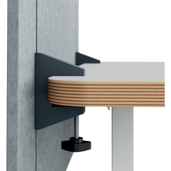 Leitz bordskærmvæg højdejust. 60x70cm, grå