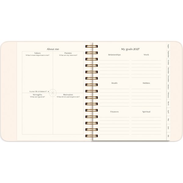 Mayland 26/27 Kalender, Life Planner P. Flowers