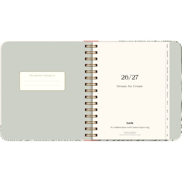 Mayland 26/27 Kalender, Decor Green Flow