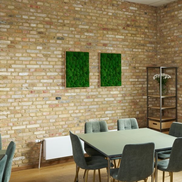 Pudemosbillede, 50x70 cm, m/egetræsramme