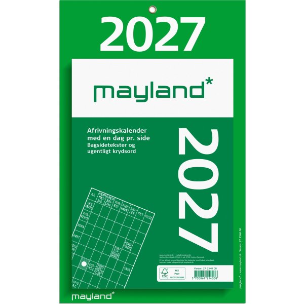 Mayland 2027 Afrivningskalender, kæmpe