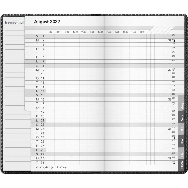 Mayland 2027 Basic Månedskalender
