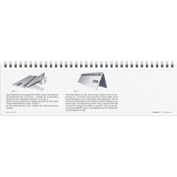 Mayland 2027 Bordkalender, Dag-Uge