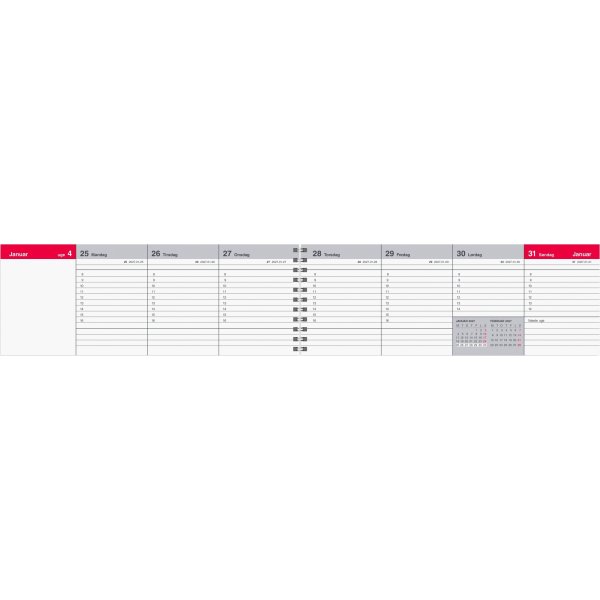 Mayland 2027 Bordkalender, Uge
