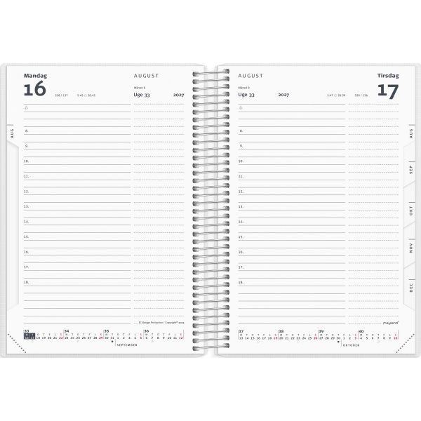Mayland 2027 Dagkalender, 4 ill.