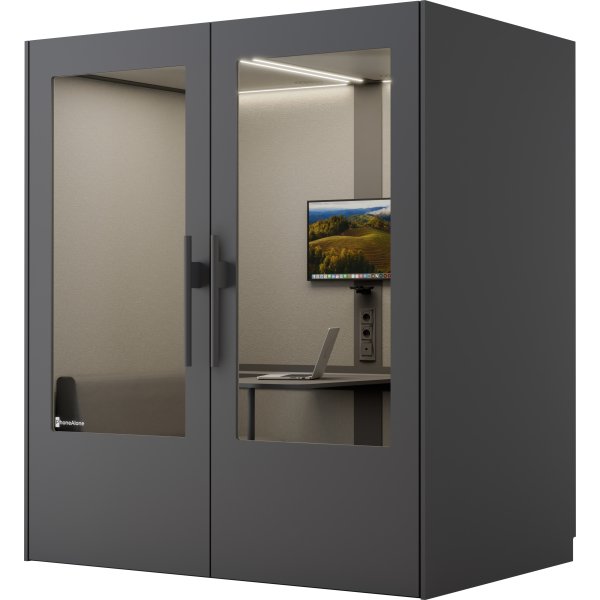 PhoneAlone Mødeboks, 4 pers., Grå