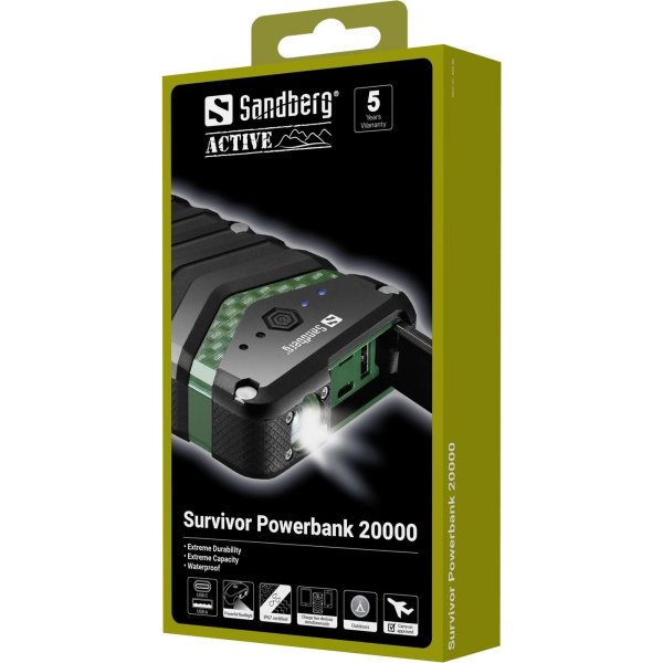 Sandberg Survivor Powerbank - 20000 mAh