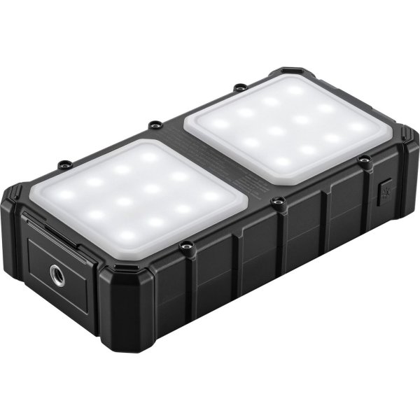 Sandberg Powerbank m. solcelle - CampLED 20000 mAh