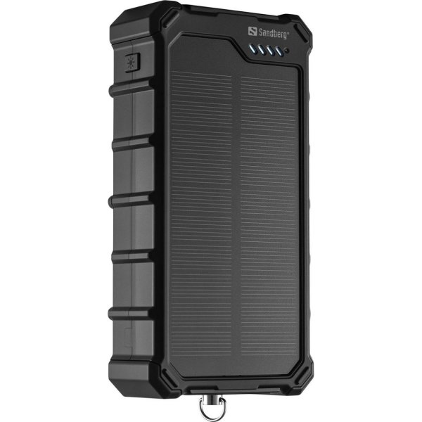 Sandberg Powerbank m. solcelle - CampLED 20000 mAh