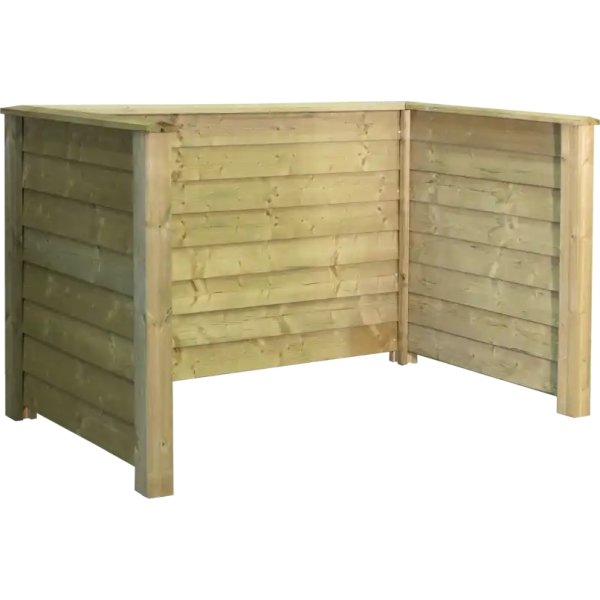 Plus Klink Renovationsskjuler, 2 spande, natur