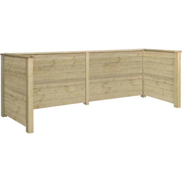 Plus Plank Renovationsskjuler, 4 spande, natur