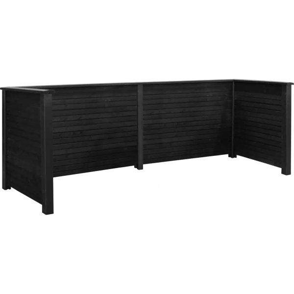 Plus Plank Renovationsskjuler, 4 spande, sort