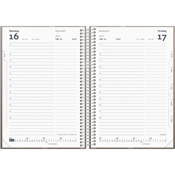 Mayland 2027 Dagkalender, karton