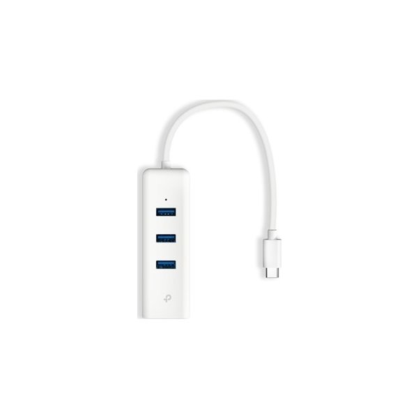 TP-Link 3-Port Hub & ethernet Adapter, USB-C