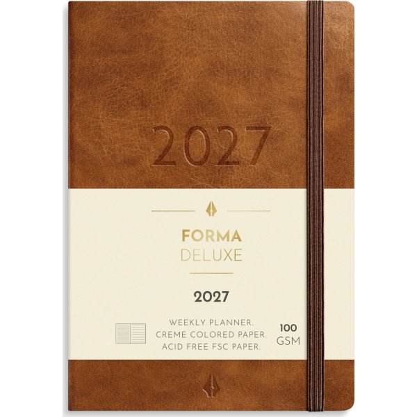 Mayland 2027 Kalender, Forma Deluxe A6, brun