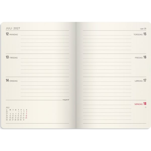 Mayland 2027 Kalender, Forma Deluxe A6, grøn