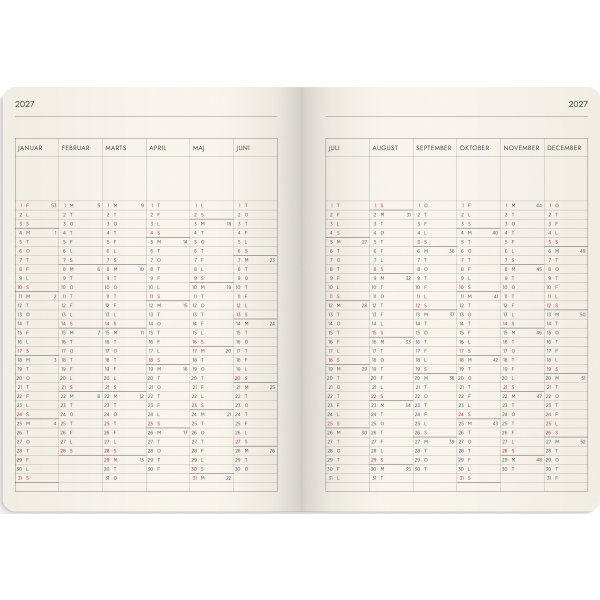 Mayland 2027 Kalender, Forma Deluxe høj., A5, brun