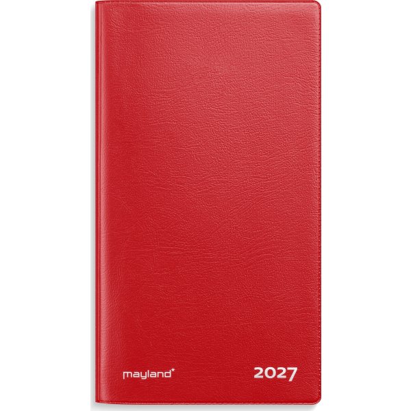 Mayland 2027 Kalender, Index Planner, vinyl, rød
