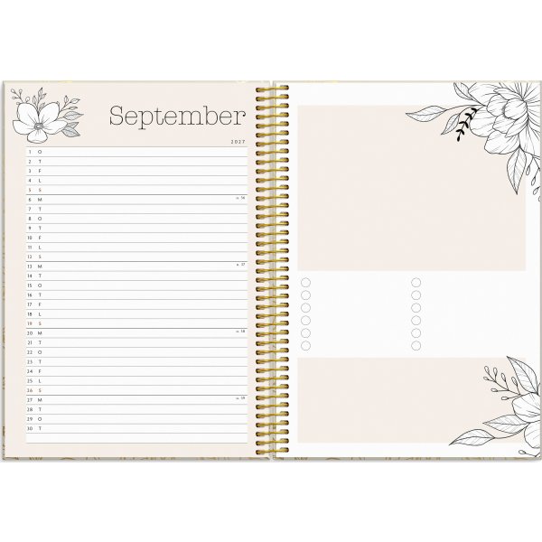 Mayland 2027 Kalender, Life Planner Bloom