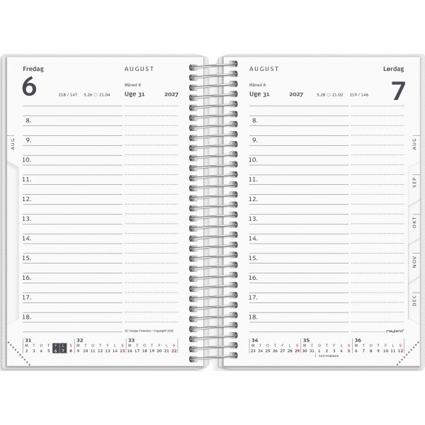 Mayland 2027 Kalender, Mini dagkalender, 4 ill.