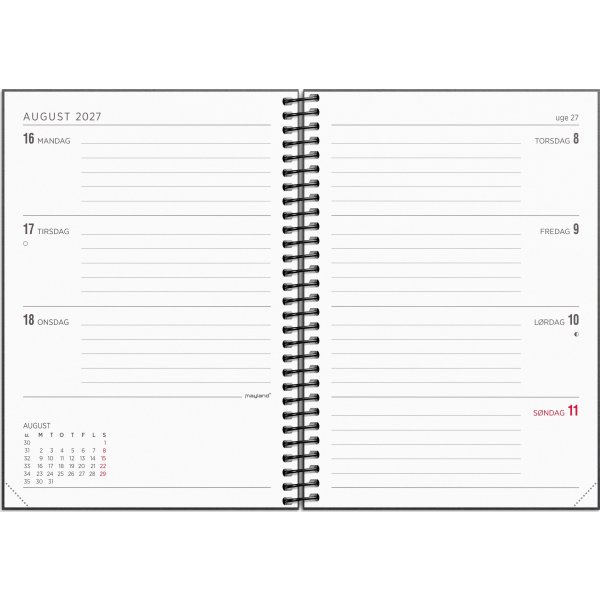 Mayland 2027 Kalender, Senator, tværf., gen.karton