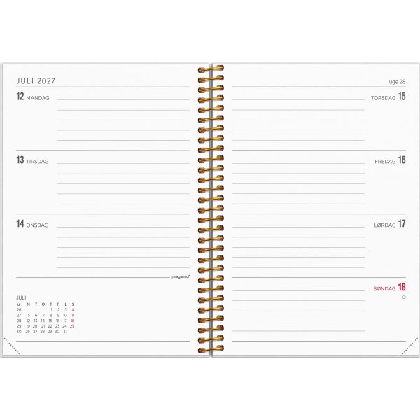 Mayland 2027 Kalender, Senator, tværf., karton