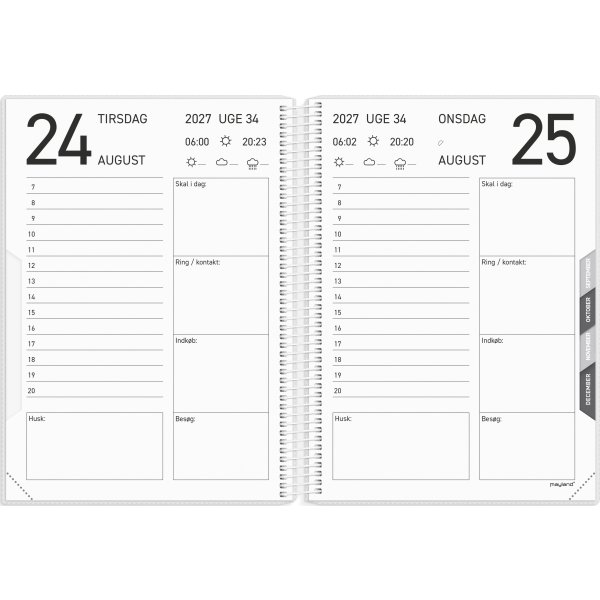 Mayland 2027 Kalender, Senior