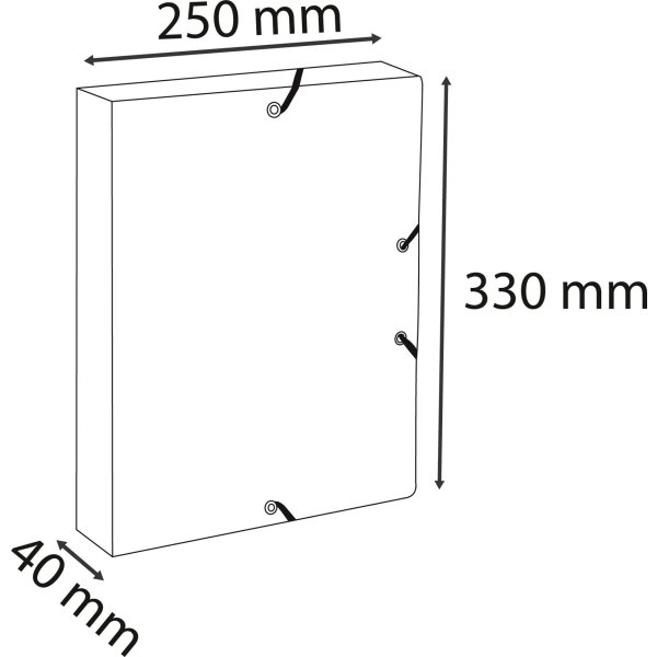 Exacompta Autentik Arkivboks, 40 mm, ass.