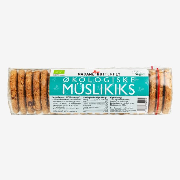 Madame Butterfly Øko Müslikiks, 240 g