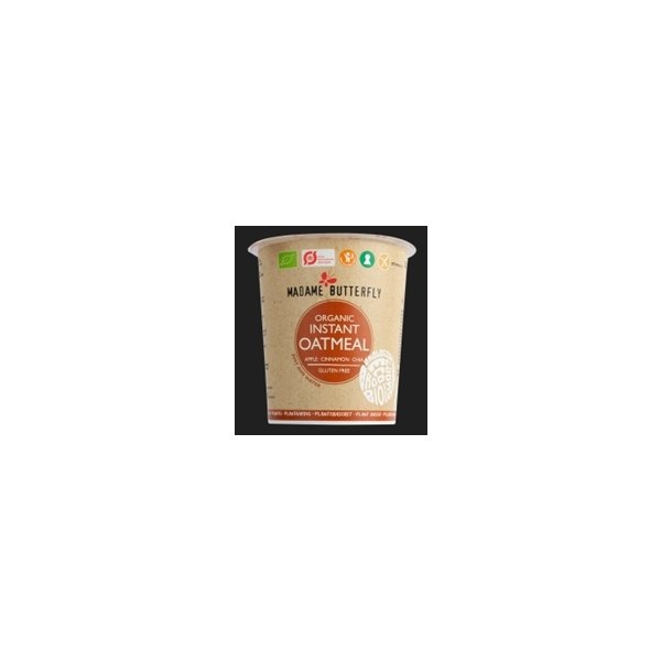 Madame Butterfly Øko havregrød Æble-Kanel, 55 g