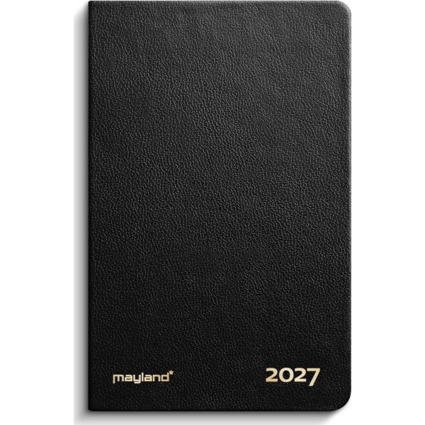 Mayland 2027 Lommekalender, kunstskind, sort
