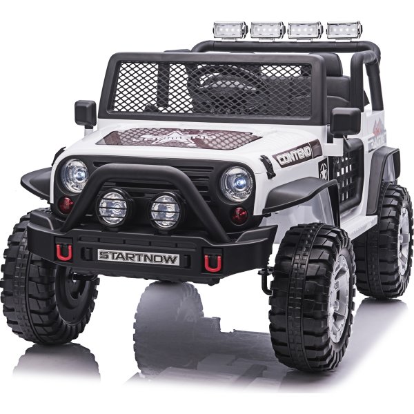 NORDIC PLAY Elbil Offroader 4x12,8V, hvid