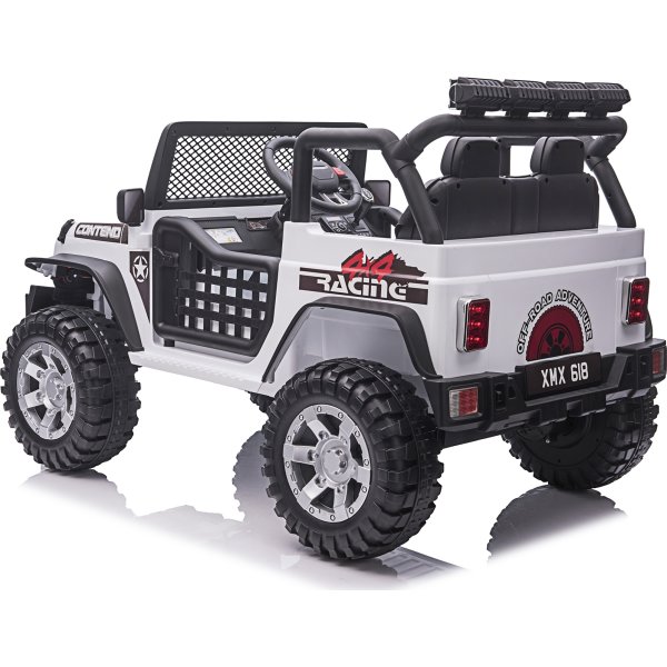NORDIC PLAY Elbil Offroader 4x12,8V, hvid
