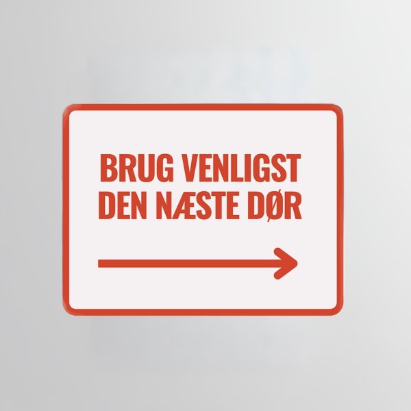 Skilt | Rektangel | 12 x 9 cm