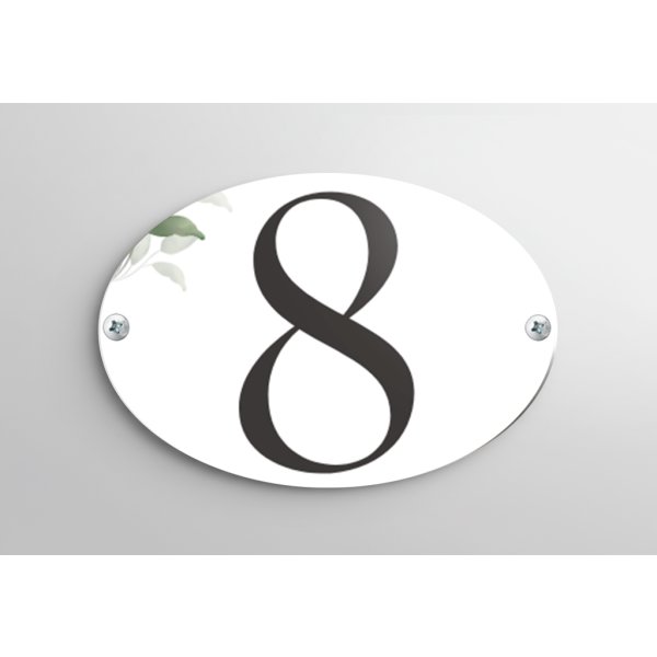 Skilt | Oval | 7 x 5 cm | M. huller
