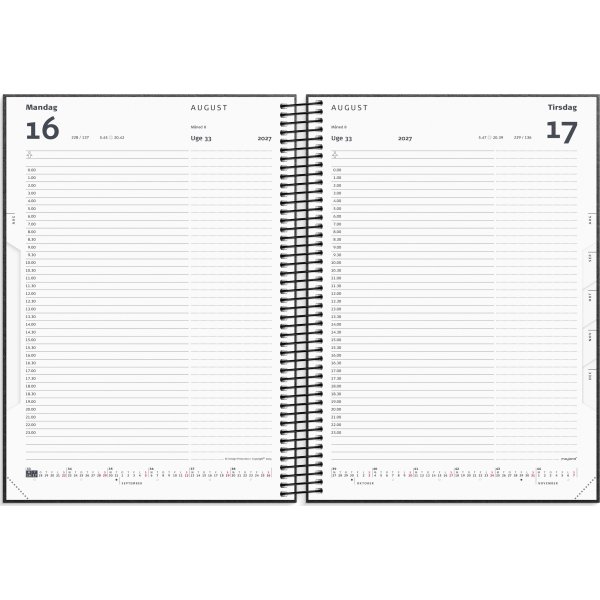 Mayland 2027 Timekalender, genanvendt karton