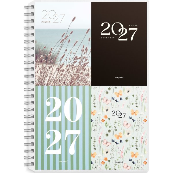 Mayland 2027 Ugekalender, højformat, 4 ill.