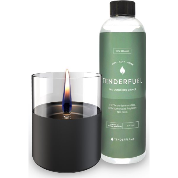 Tenderflame Lilly 10, sort, 500ml tenderfuel