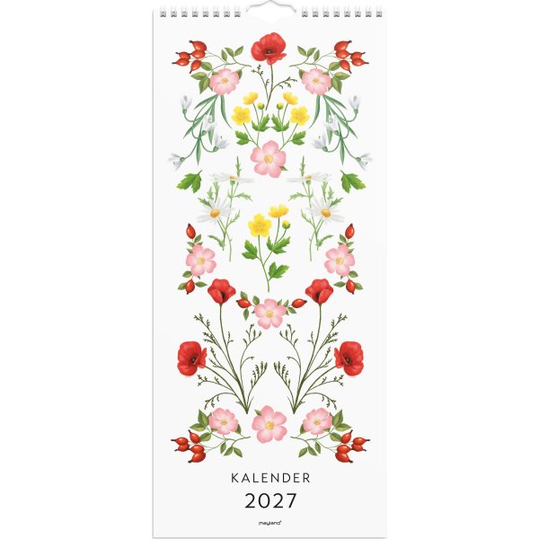 Mayland 2027 Vægkalender, blomster