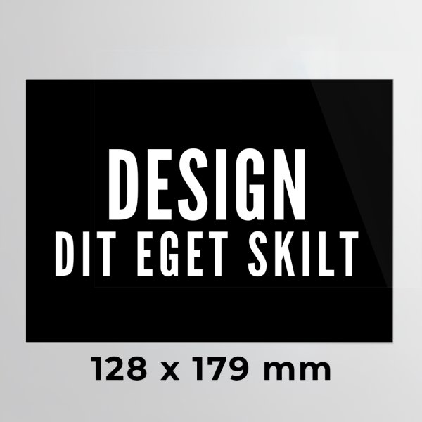 Skilt | Rektangel | 12,8 x 17,9 cm