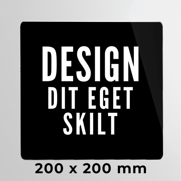 Skilt | Kvadrat | 20 x 20 cm