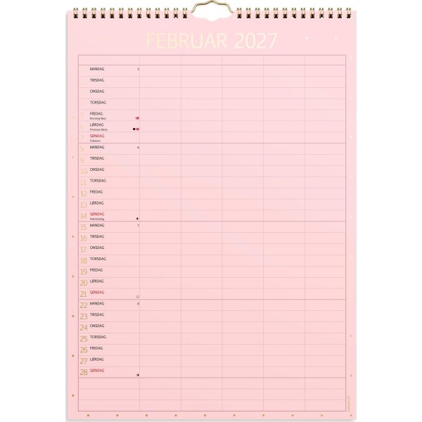 Mayland 2027 Vægkalender, Color, lille