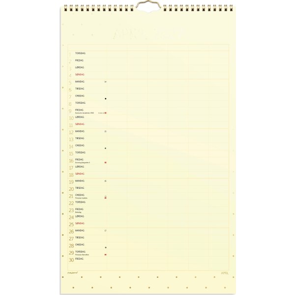 Mayland 2027 Vægkalender, Color, stor