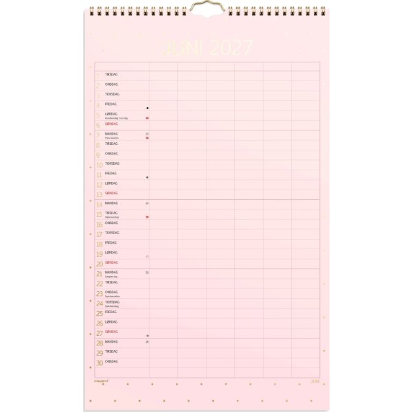 Mayland 2027 Vægkalender, Color, stor