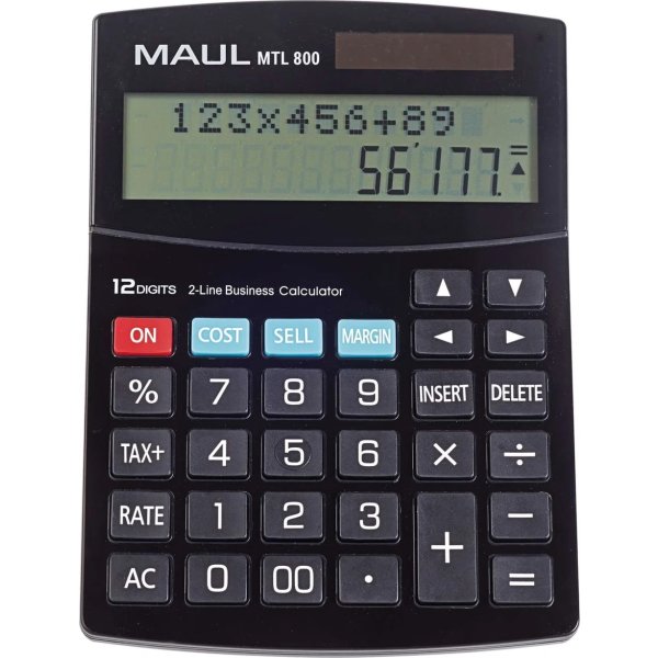 Maul bordlommeregner MTL 800, sort